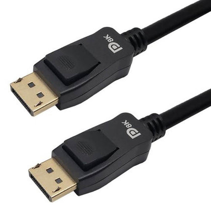 DISPLAYPORT MALE-MALE 6FT CABLE BLACK V1.4 CL3 8K