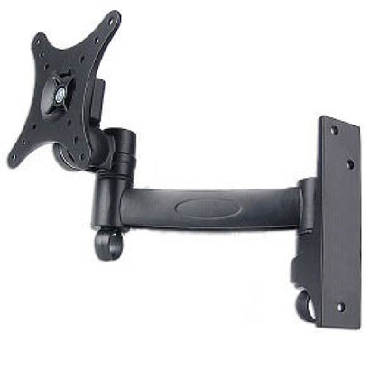 TV WALLMOUNT 10-24IN TILT/SWING FLAT PANEL 33LB BLACK