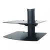 AUDIO VIDEO WALLMOUNT 22LB DUAL SHELF GLASS