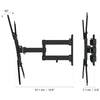TV WALLMOUNT 26-55IN FULL MOTION BLK