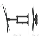 TV WALLMOUNT 26-55IN FULL MOTION BLK