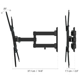 TV WALLMOUNT 26-55IN FULL MOTION BLK