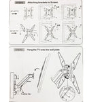 TV WALLMOUNT UPTO 32-55IN TILT SWIVEL 50LBS