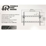 TV WALLMOUNT 32-65IN TILT 110LB FLAT PANEL -10/+10