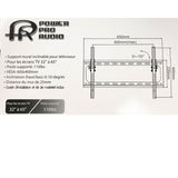 TV WALLMOUNT 32-65IN TILT 110LB FLAT PANEL -10/+10