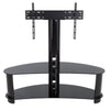 TV PEDESTAL STAND 32-65IN FIXED 110LB WITH AV SHELF AND BASE