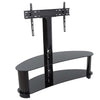 TV PEDESTAL STAND 32-65IN FIXED 110LB WITH AV SHELF AND BASE