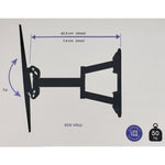 TV WALLMOUNT 40-80IN TILT/SWIVEL WITH SOUND BAR HOLDER 110LBS