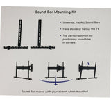 TV WALLMOUNT 40-80IN TILT/SWIVEL WITH SOUND BAR HOLDER 110LBS