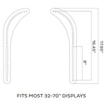 SOUNDBAR BRACKET UNIVERSAL UPTO 15KG