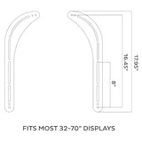 SOUNDBAR BRACKET UNIVERSAL UPTO 15KG