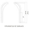 SOUNDBAR BRACKET UNIVERSAL UPTO 15KG