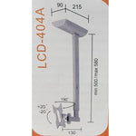 TV CEILINGMNT 10-37IN TILT & SWIVEL 66LB SILVER