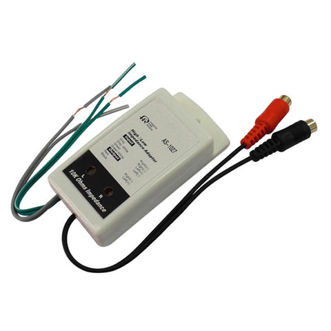 SPEAKER TO LINE LEVEL CONVERTER FROM SPEAKER TO RCA LINE LEVEL