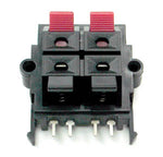 SPEAKER TERM 4POS RECT RED/BLK {{