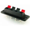 SPEAKER TERM 4POS RECT RED/BLK 25X82MM RECTANGULAR