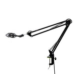 MICROPHONE STAND SCISSOR ARM MIC. HOLDER W/SHOCK MOUNT CLIP