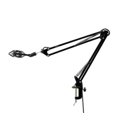 MICROPHONE STAND SCISSOR ARM MIC. HOLDER W/SHOCK MOUNT CLIP