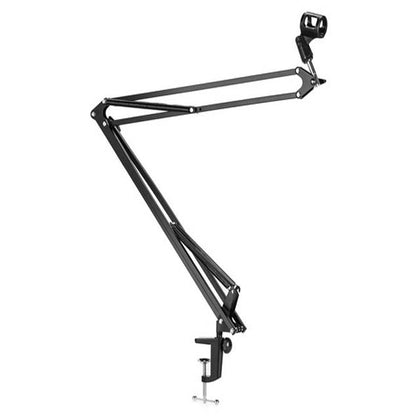 MICRPHONE STAND 36IN BLACK ADJ SCISSOR ARM STAND MIC CLIP