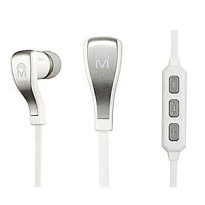 EARPHONE BLUETOOTH W/MICROPHONE WHITE