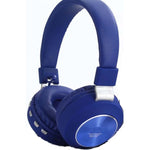 HEADPHONE WIRELESS ON-EAR BLUE BLUETOOTH WITH MIC 32R 50MW
