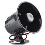 SIREN 12V 106MM DIA 110DB 15W BLACK 1 TONE