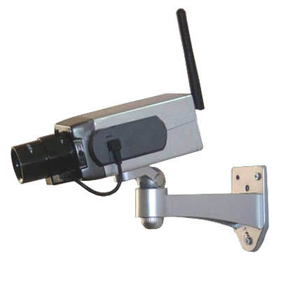 CAMERA DUMMY WITH FLASHING LED MOTION DETECTION SYSTEM
