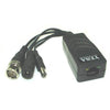 BNC PLUG TO RJ45 BALUN FOR CCTV WITH DC POWER PLUG & JACK