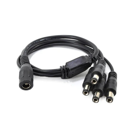 CAMERA POWER SPLITTER CABLE 1 FEM TO 4 MALE/2.1X5.5MM