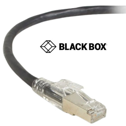 PATCH CORD CAT6 BLK 7FT SHIELD SNAGLESS BOOT