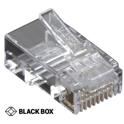 MODULAR PLUG 8P8C SOL/STR CAT6 RND UNSH