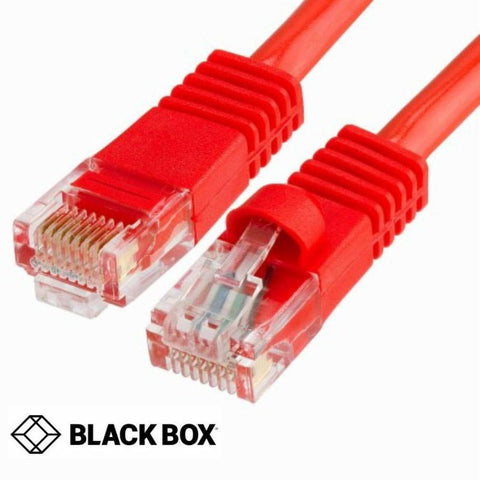 PATCH CORD CAT5E RED 1FT SNAGLESS BOOT