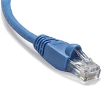 PATCH CORD CAT5E BLU 1FT SNAGLESS BOOT