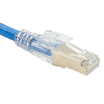 PATCH CORD CAT6 BLU 1FT SHIELD SNAGLESS BOOT