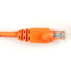 PATCH CORD CAT5E ORG 1FT SNAGLESS BOOT
