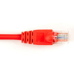 PATCH CORD CAT5E RED 3FT SNAGLESS BOOT