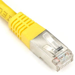 PATCH CORD CAT5E YEL 10FT SHIELD BOOT