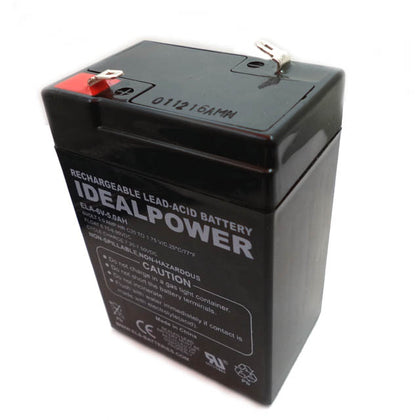 BATTERY LEAD ACID 6V 5AH QTAB 2.75X1.85X3.9IN(LXWXH)