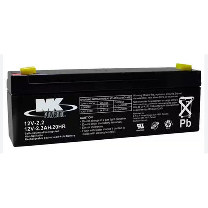 BATTERY LEAD ACID 12V 2.3AH 0.187IN QT 7X1.4X2.35IN(LXWXH)