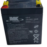 BATTERY LEAD ACID 12V 5AH .187QT 3.5X2.75X3.97IN (90X70X101MM)