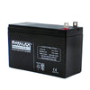 BATTERY LEAD ACID 12V 7.2AH W/T1 TABS 5.94X2.56X3.66IN(LXWXH)