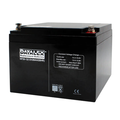 BATTERY LEAD ACID 12V 26AH BOLT 7X6.5X5IN