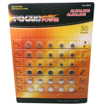BATTERY ALKALINE BUTTON ASSORTED 4TYPE 386/377-5PCS 357/392-10PCS