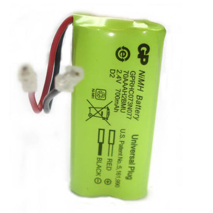 BATTERY NI-MH 2XAAA 700MAH 2.4V UNIVERSAL CONN