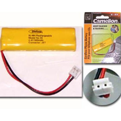 BATTERY NI-MH 2XAAAA 500MH 2.4V WITH JST CONNECTOR