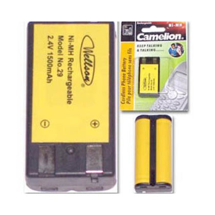 BATTERY NI-MH 2XAA 1500MAH CORDLESS PHONE BATTERY