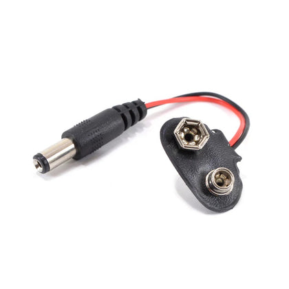 BATTERY SNAP 9V TO DC POWER PLUG 2.1X5.5X9MM T TYPE