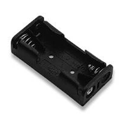 BATTERY HOLDER AAAX2 PLAS SOL BLACK