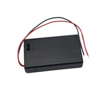 BATTERY HOLDER 3XAAA WITH SWITCH WIRE 15CM AND PLASTIC COVER BLK