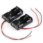 BATTERY HOLDER AAX2 PLASTIC WITH WIRES